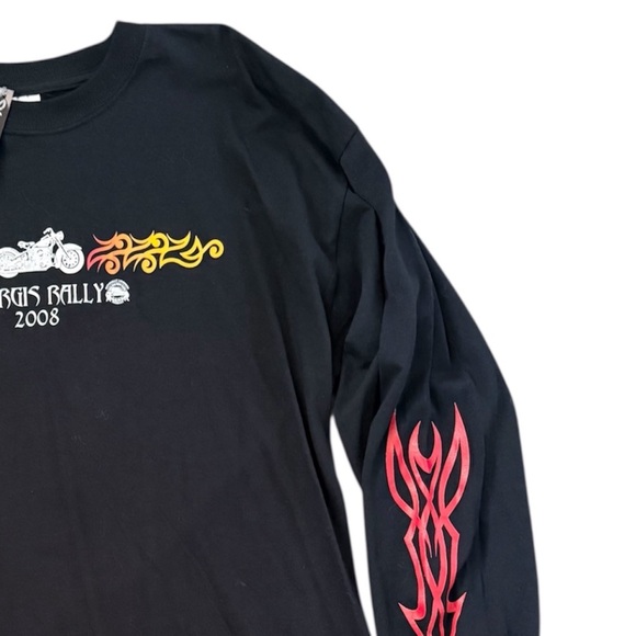 Sturgis 2008 Motorcycle Rally Black Gildan Crew Neck Shirt NWT - Picture 4 of 10